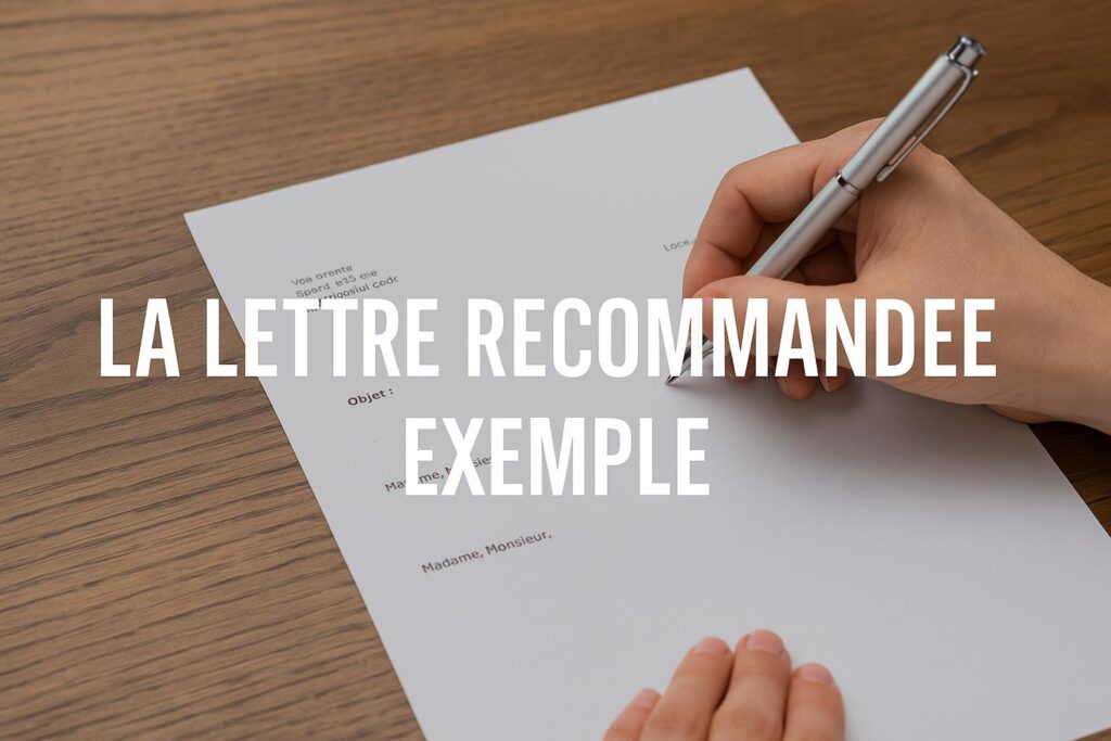 lettre recommandée exemple