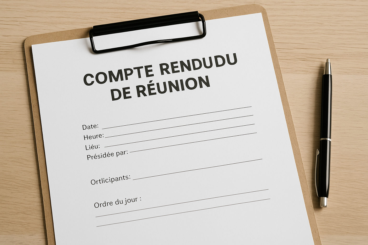 compte rendu de réunion